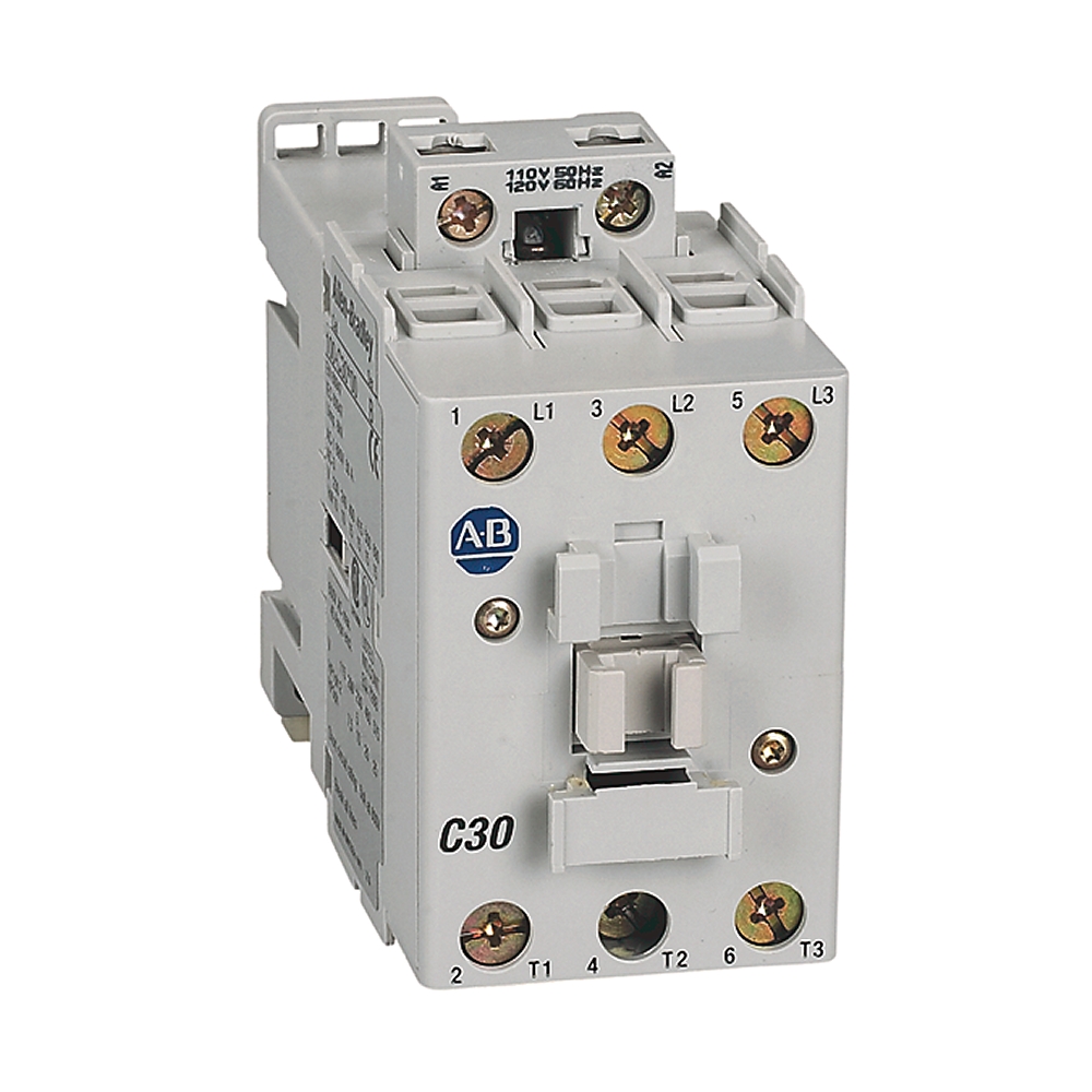 Product image for Contactor IEC 3-pole 25HP 30A 220-230VAC