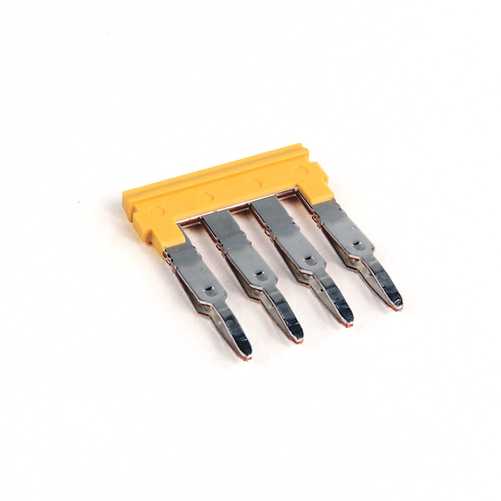 Product image for Jumper center 3-pole plug-in for 1492-LM3/LC3 block yellow
