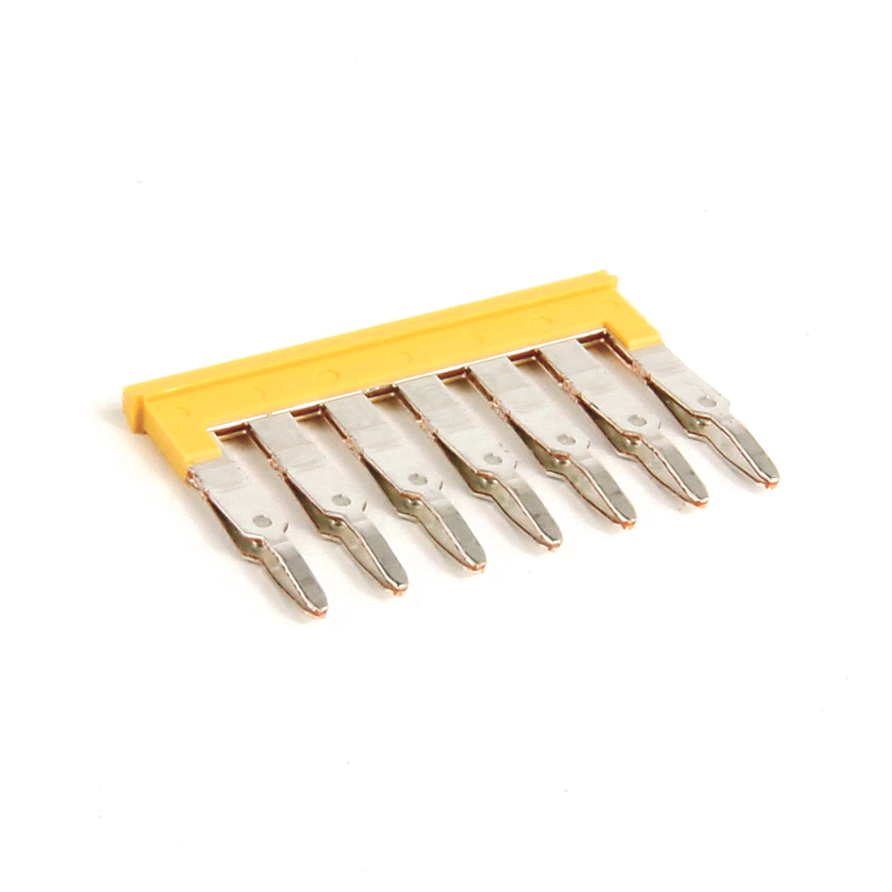 Product image for Jumper center 7-pole plug-in for 1492-LM3/LC3 block yellow