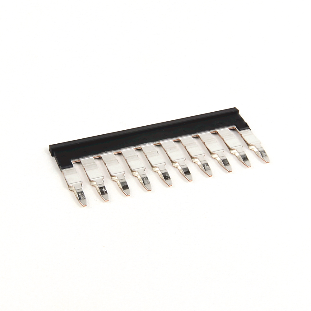 Product image for Jumper center 10-pole plug-in for 1492-J4/J4M block black