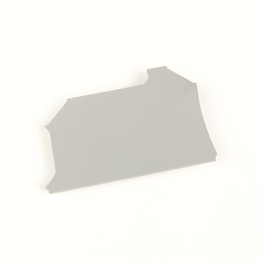 Product image for Barrier end for screw terminal block grey 0.06x1.61x2.72"