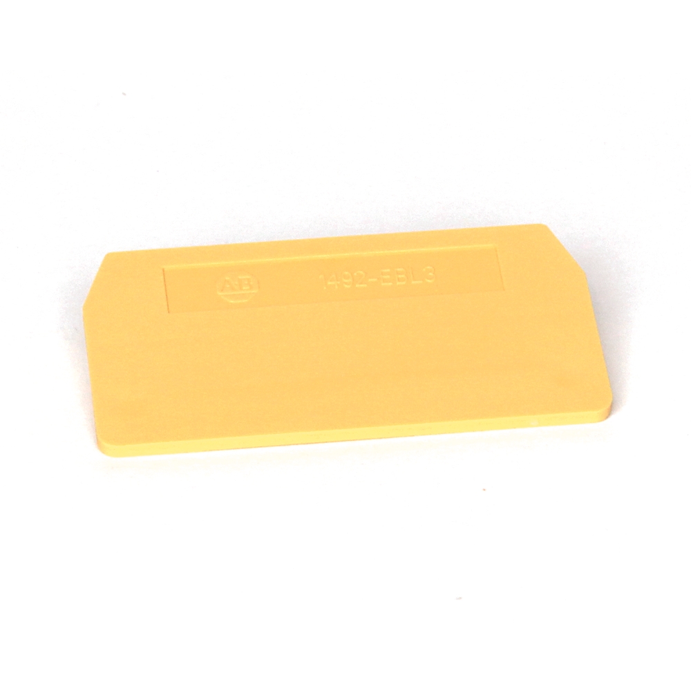 Product image for ABRA 1492-EBL3-Y END BARRIER YELLOW PKG. QTY.