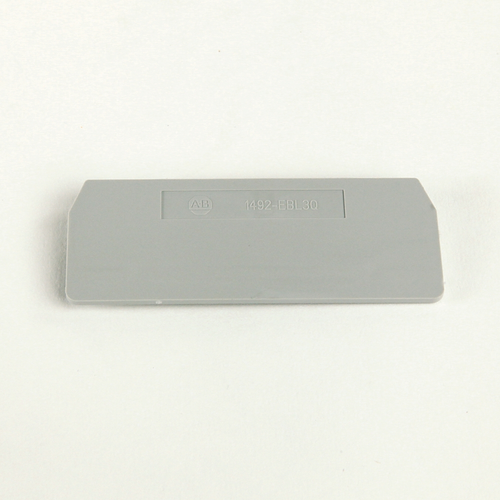 Product image for Barrier end grey 0.08x1.20x3.11" 50pk
