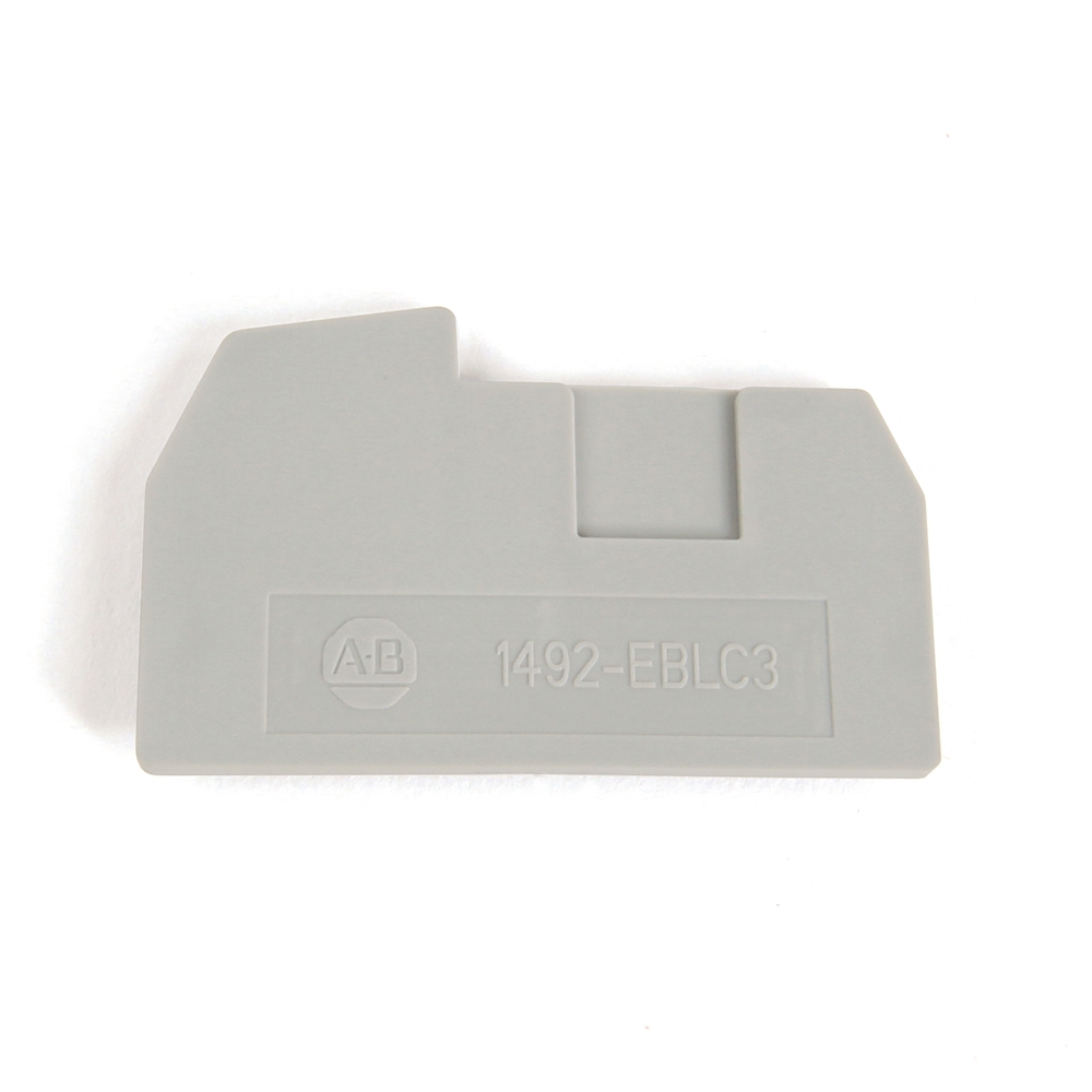 Product image for Barrier end for spring clamp terminal block 0.1x1.04x1.81"