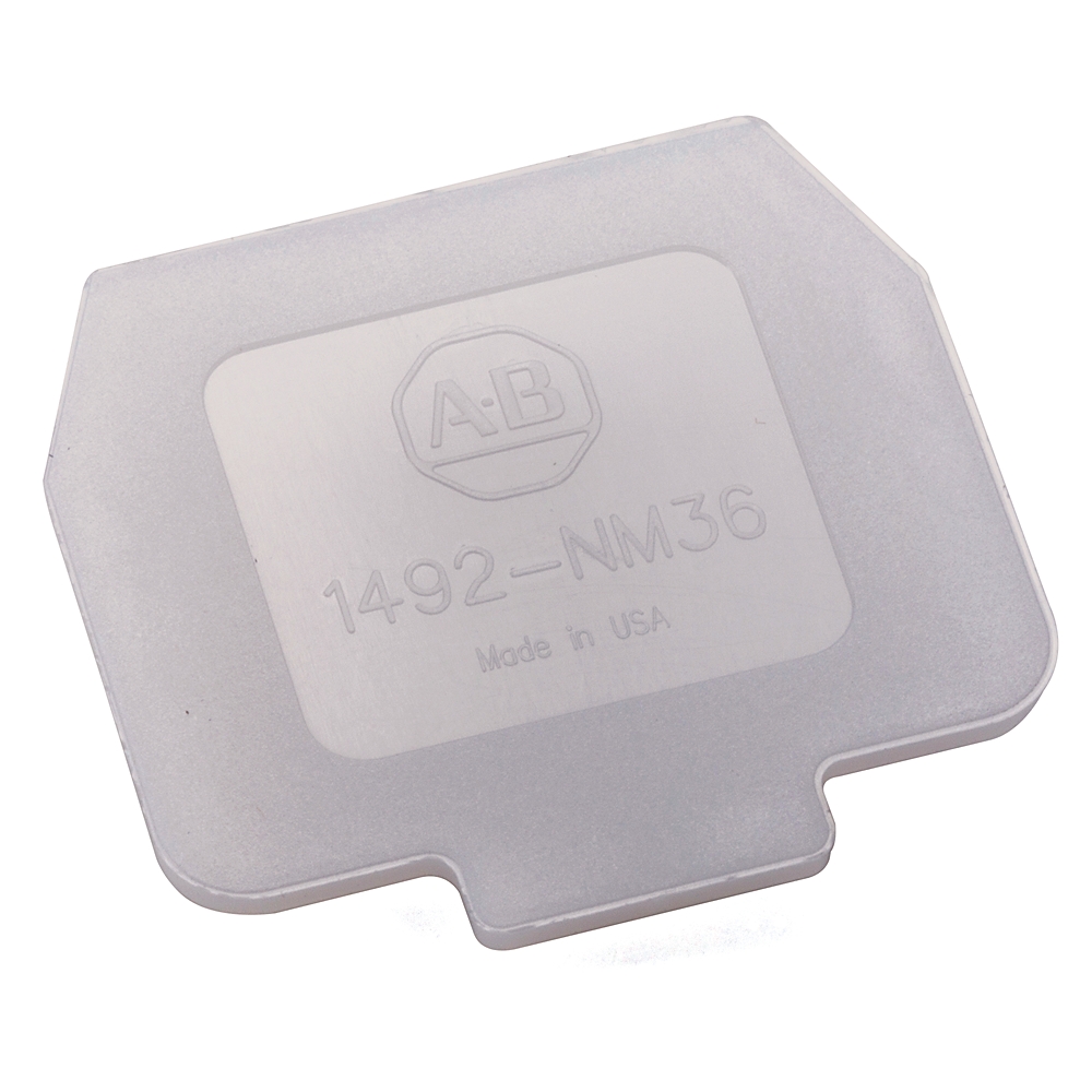 Product image for End barrier use with finger-safe terminal block