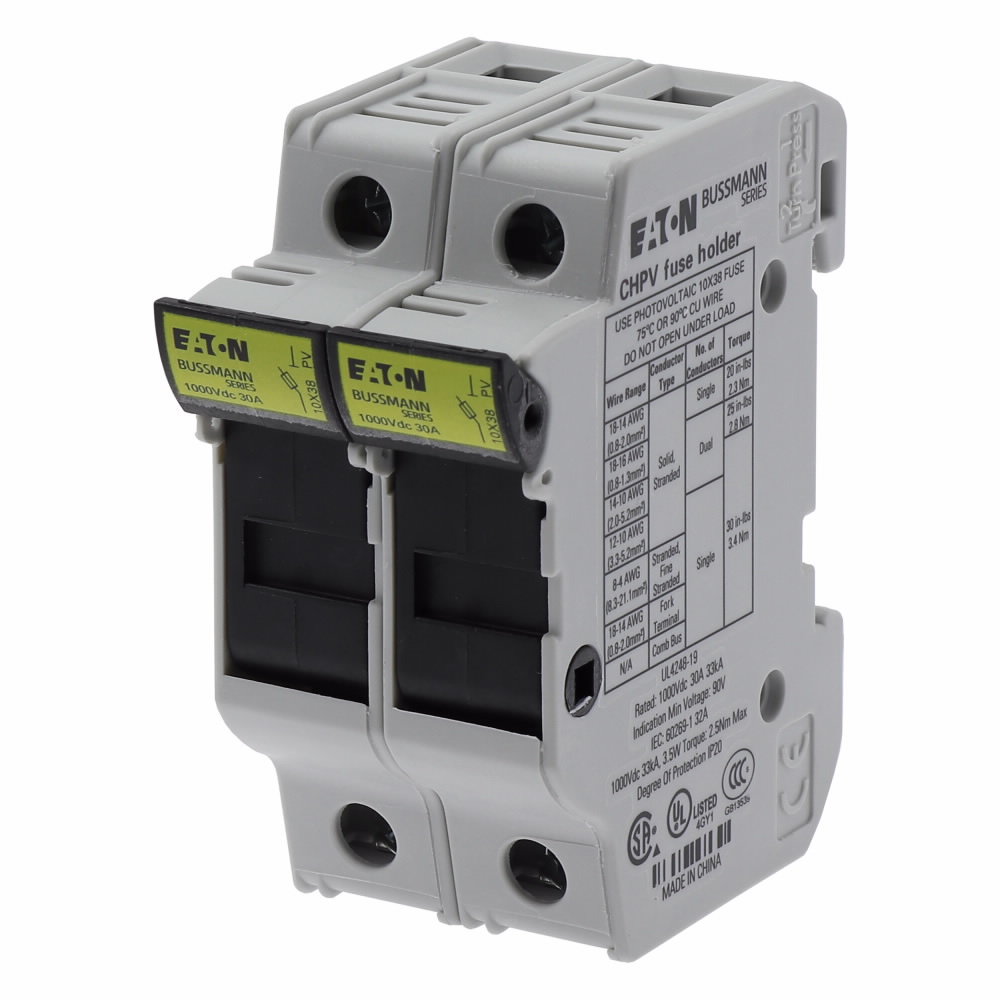 Product image for EATON BUSSMANN SERIES CHPV PHOTOVOLTAIC FUSE HOLDER