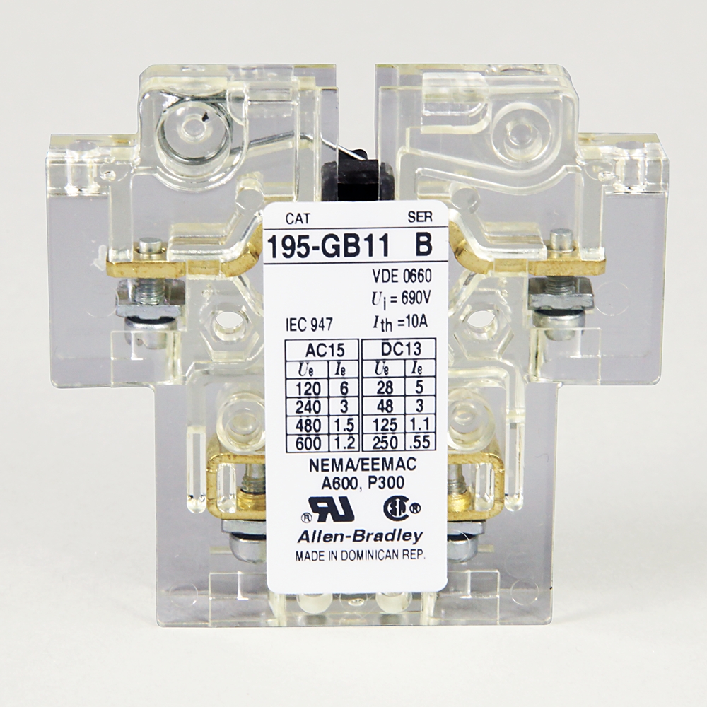 Product image for Contact auxiliary 1NO-1NC NEMA-6