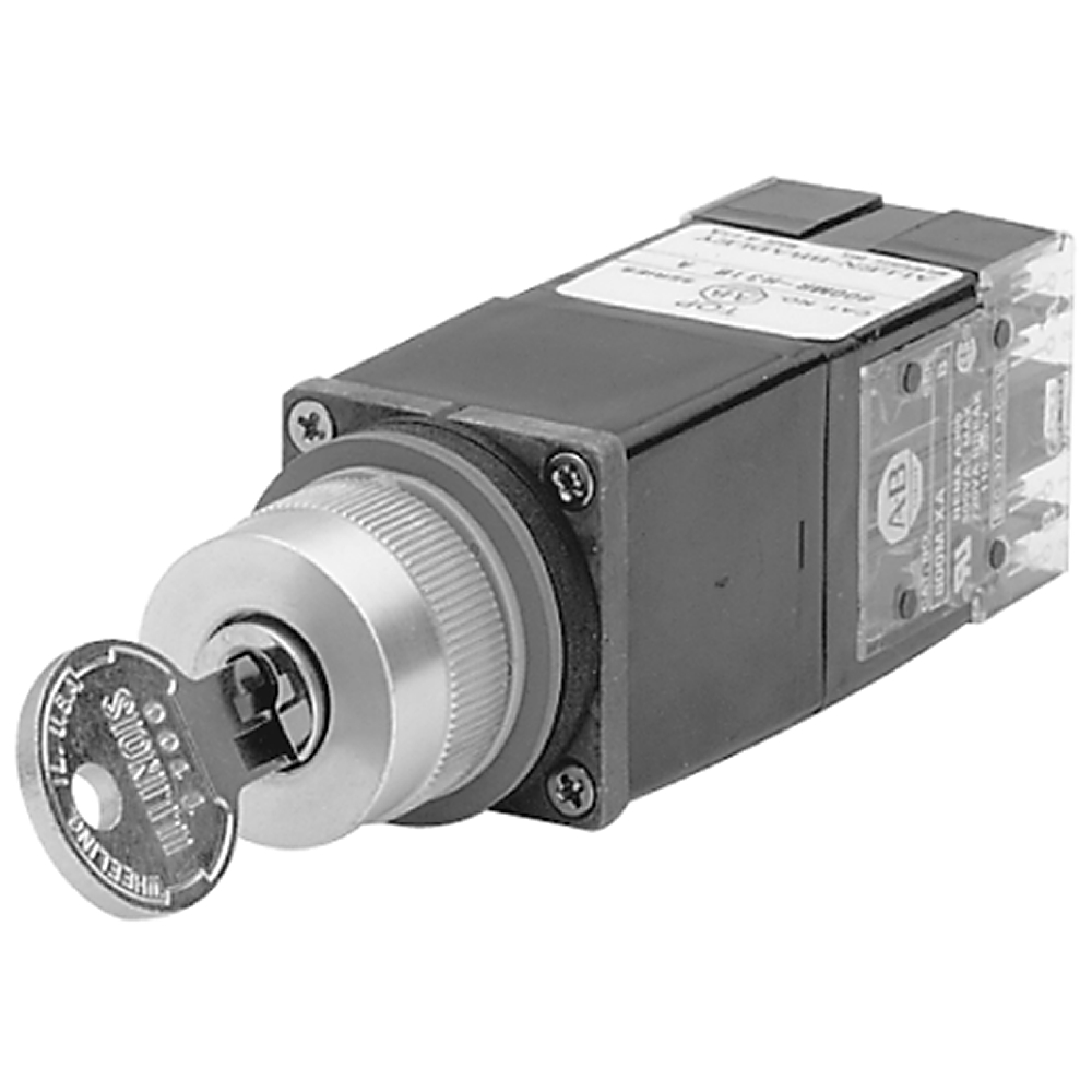 Product image for Switch selector 1NO-1NC cylinder lock left lock T100-key large screw