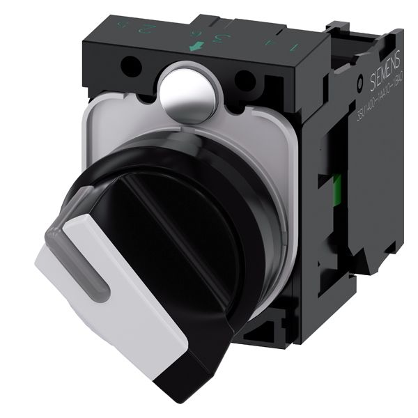 Product image for SEL SW, 2POS, MTND, SHORT HANDLE, WHT