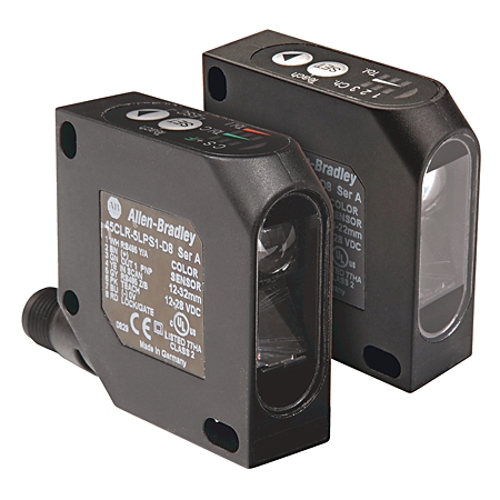 Product image for Sensor colour 8-pin micro QD 3PNP 12-32mm 12-28VDC