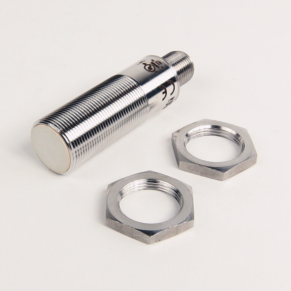 Product image for ABRA 871TS-D5BP18-D4 PROXIMITY SENSOR, 18MM DIAMETER, THREADED STAINLESS STEEL 316L BARREL, 5MM SENSING DISTANCE, SHIELDED, N.O. AND N. C., SOURCE (PNP), MICRO QD (DC)