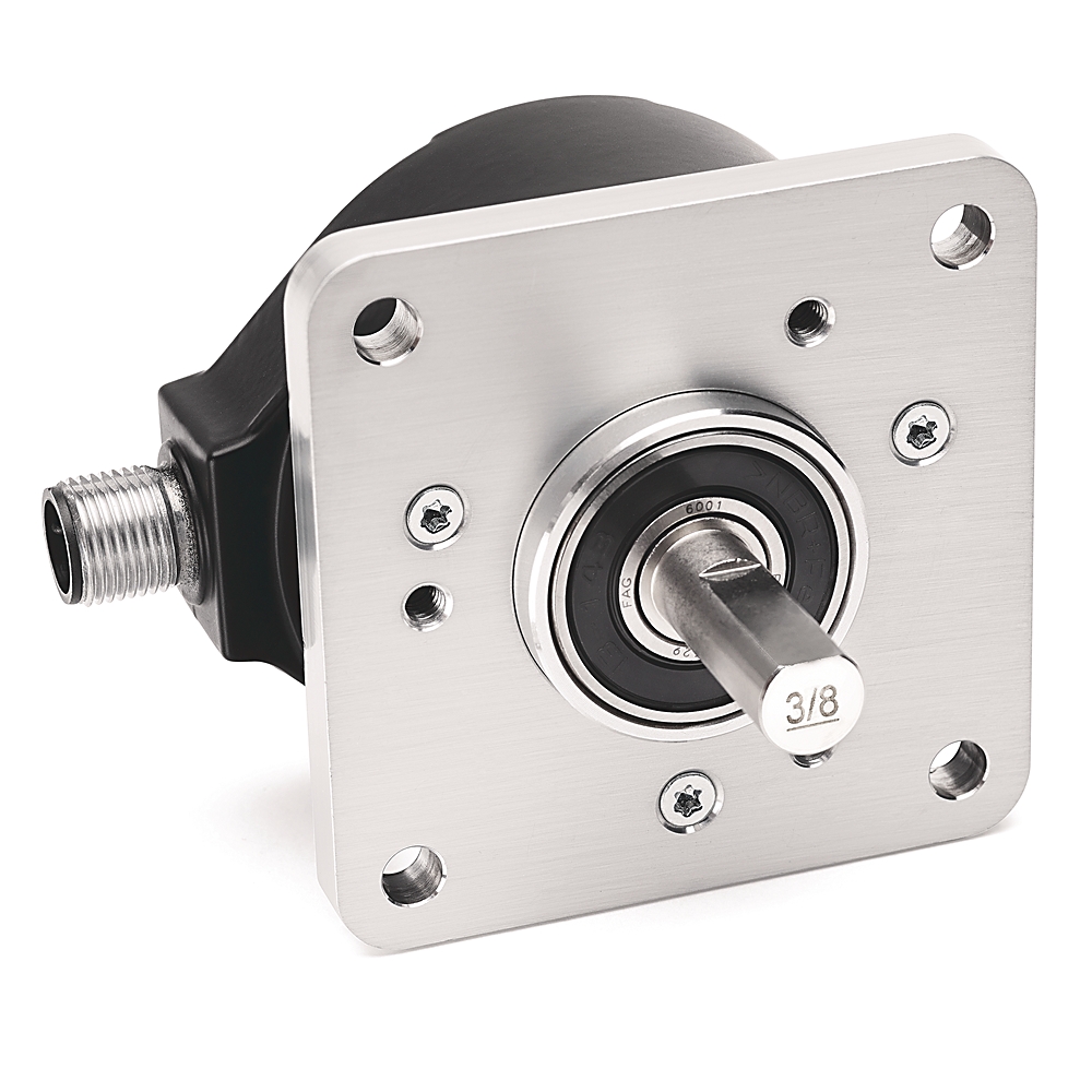 ABRA 847H-DM2A-RG05000 ENCODER STANDARD SQUARE FLANGE 1/4" SHAFT 4.5-5.5V LINE DRIVER TTL  5000 PULSES PER REVOLUTION