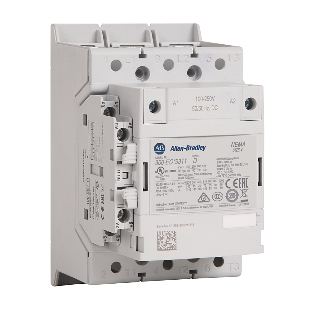 Product image for NEMA Size 4 Contactor Bus Bar Connection