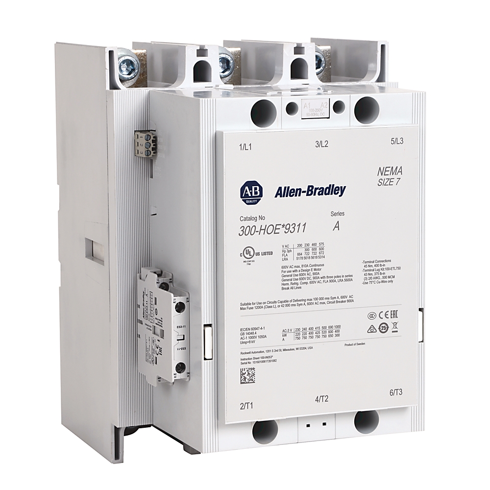 Product image for NEMA Size 7 Contactor Bus Bar Conn PLC