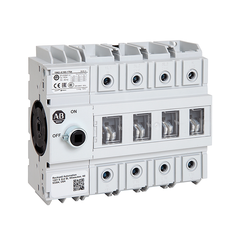 Product image for 194U 160A Base /DIN Mount Disconnect