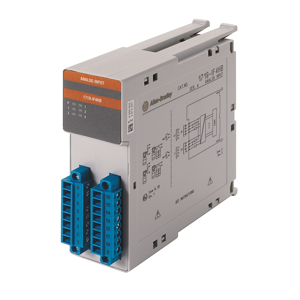 Product image for ABRA 1719-IF4HB INPUT ANALOG EX I/O 4CHANNEL HART WIDE
