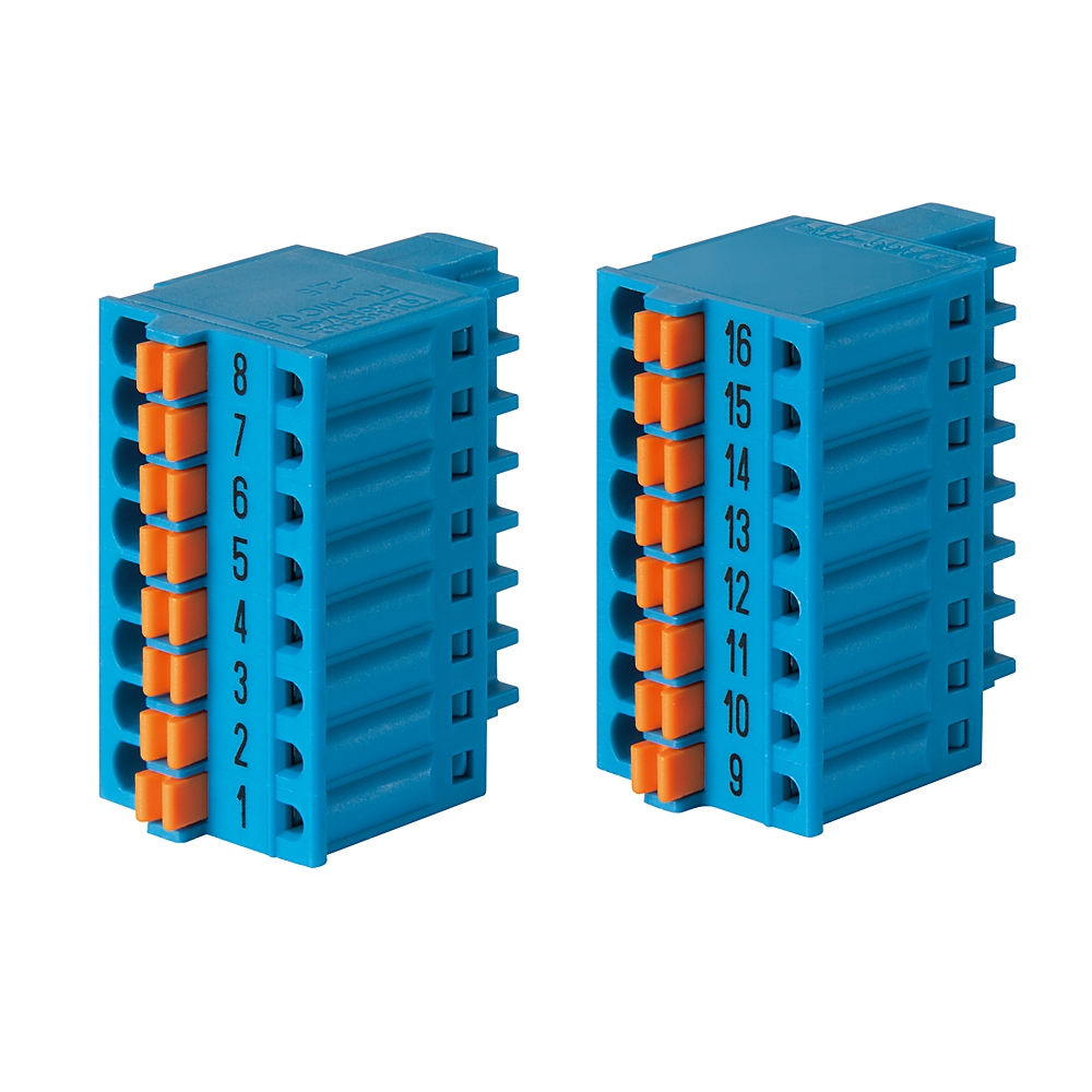Product image for Ex I/O 2x8 Pole Spring Terminal for IBN8