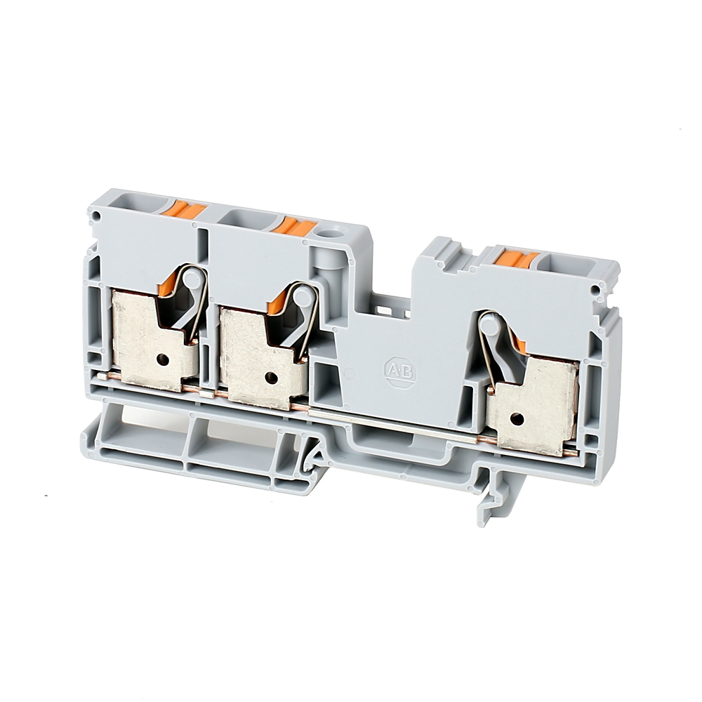 Product image for IEC FEED-THROUGH PUSH-IN TERMINAL BLOCK