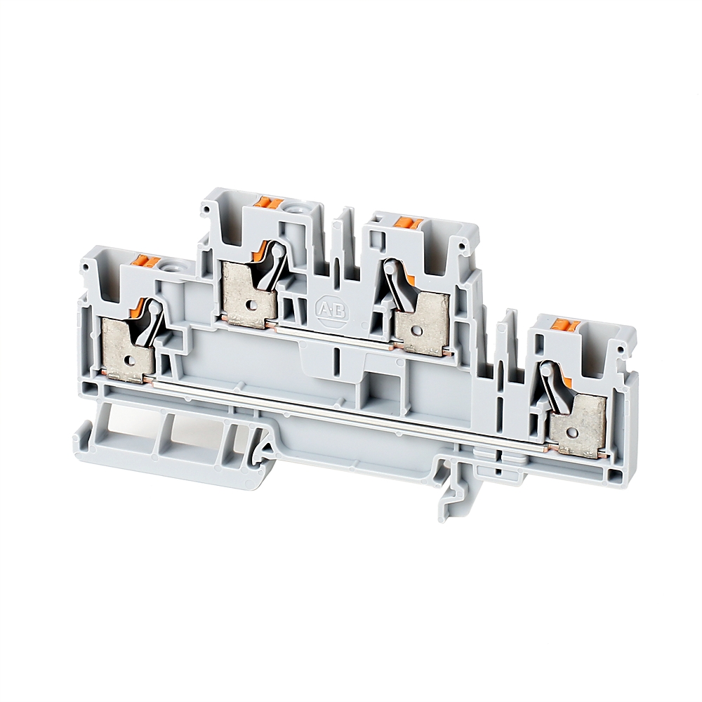 Product image for IEC FEED-THROUGH PUSH-IN TERMINAL BLOCK