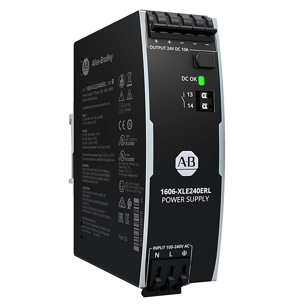 Product image for XLE REDUNDANT POWER SUPPLY 240W 24VDC