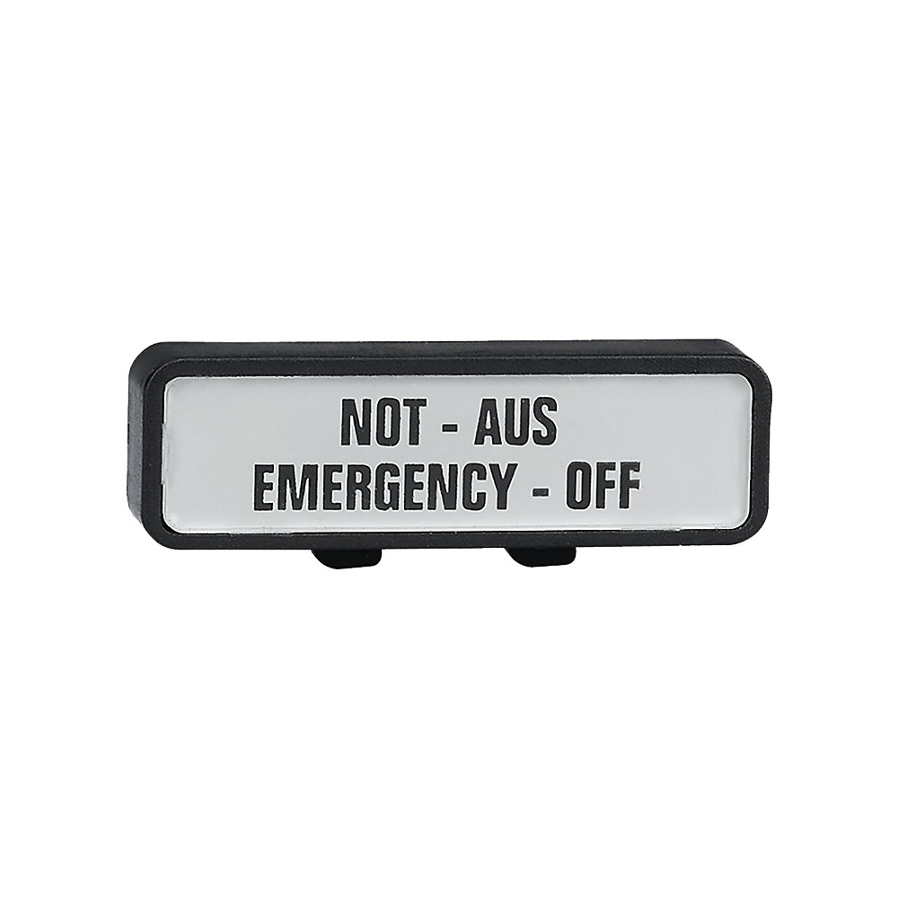 Product image for EMERGENCY OFF LEGEND PLATE