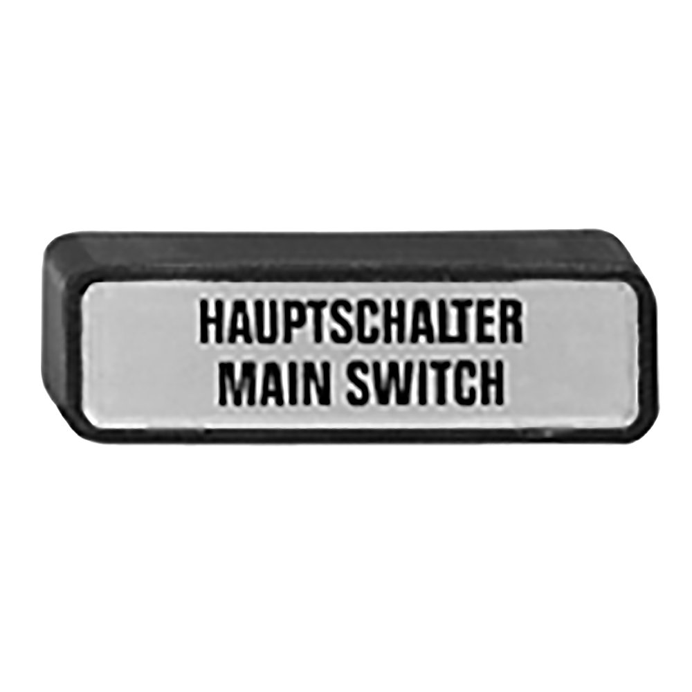 Product image for MAIN SWITCH LEGEND PLATE