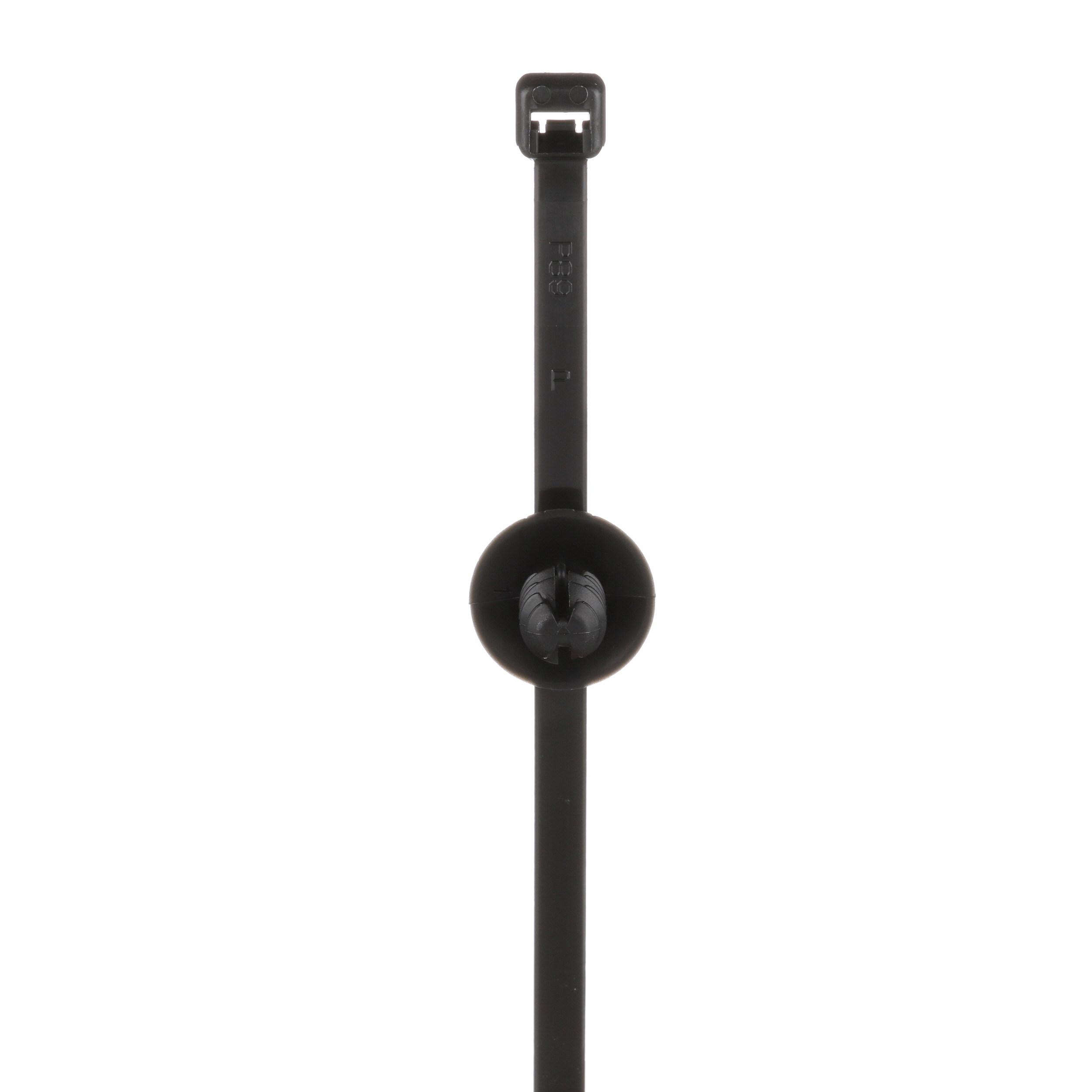 Product image for PANDUIT PUM-071-2S-D30 ASSEMBLY PUSHMOUNT FIR TREE 2" BUNDLE DIA HEAT STABILIZED BLACK 500/PACK