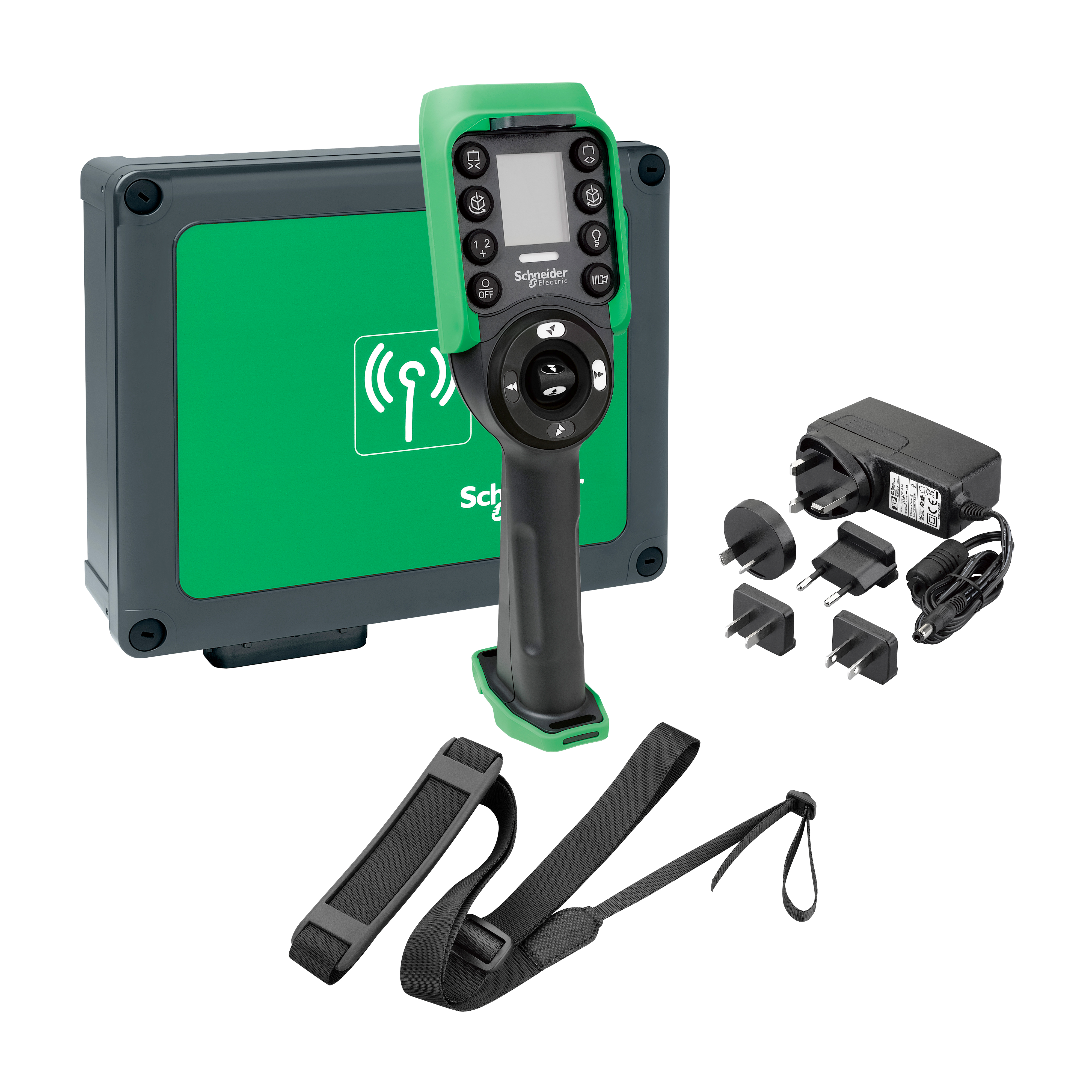 Product image for HARMONY EXLHOIST, STANDARD, XARS12D18H SYSTEM WITH CHARGER, SHOULDER BELT, CABLE USB/RJ45 AND CONFIG SOFTWARE