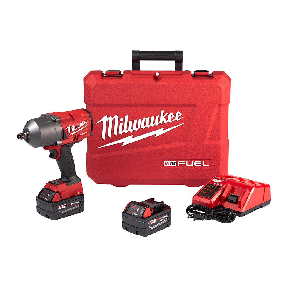 MILWAUKEE 2767-22 M18™ Impact Wrench with Friction Ring Kit 18 V, 1/2 in  1000 ft-lb 2100 in/min, 1750 in/min, 900 in/min