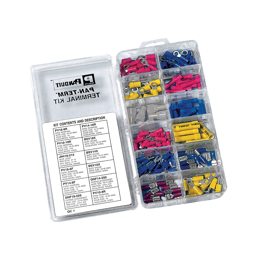 Product image for Pan-Term® KP-1075Y Terminal Kit, Industrial Maintenance, 10-22 AWG, PK1