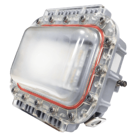 Product image for SafeSite Area Light, 360.., 6700 Lumens, 52 Watts, 100 - 277 VAC, Cool White 5000K, Polycarbonate - Diffused, Gray, 10' (3 meter) Power Cable, Dimming (0-10V), [UL 844 Class I Div. 2/Class II Div. 1]