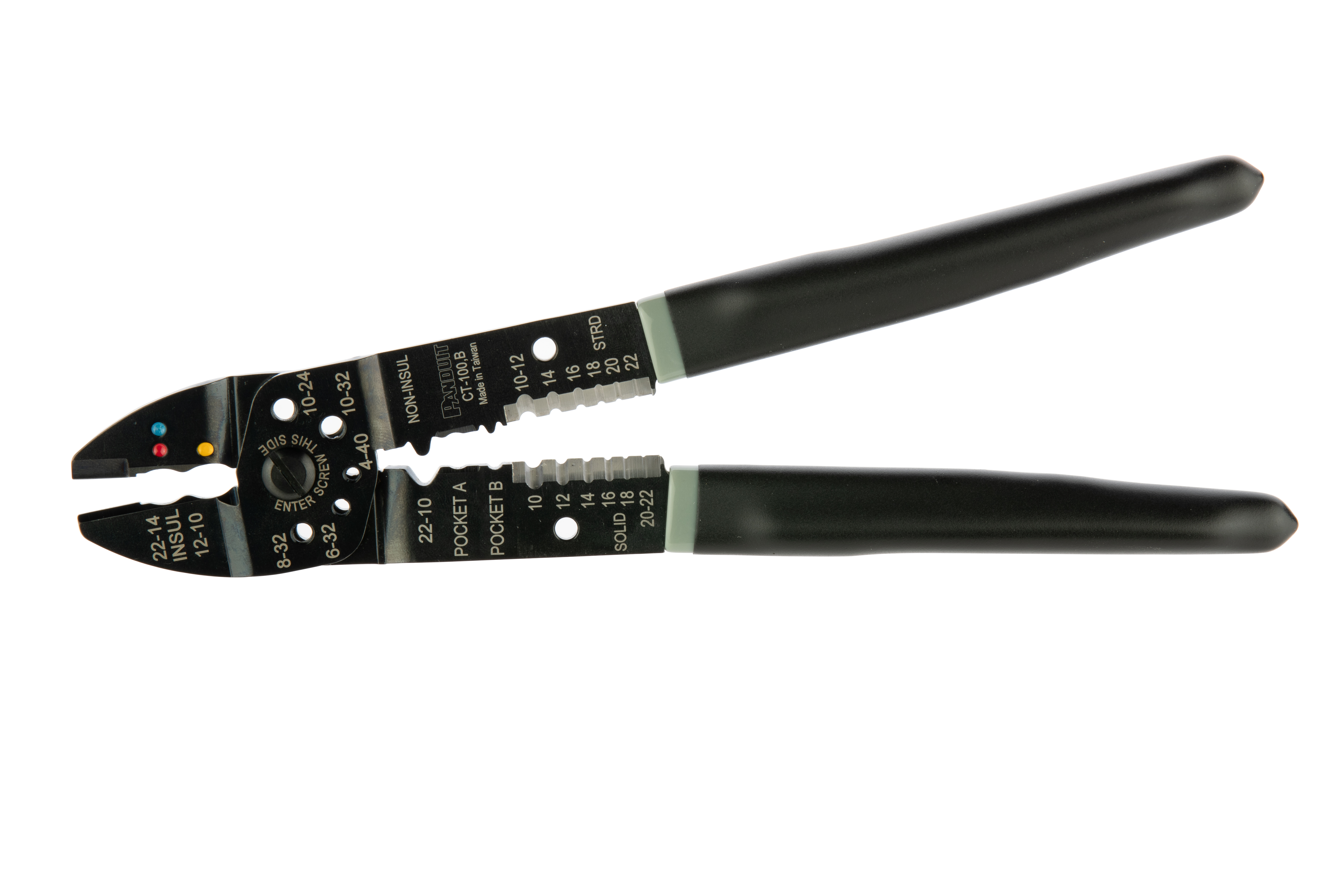 Product image for Contour Crimp™ CT-100B Crimp Tool, 10-22 AWG, PK1