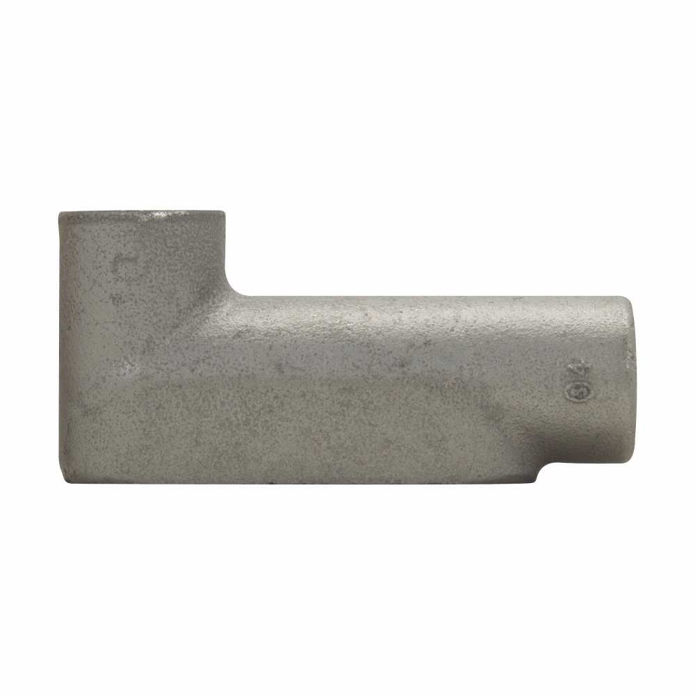 Product image for CROUSE_HINDS LB47 FITTING LB 1-1/4" FORM7 IR BODY ONLY FOR RIGID CONDUIT AND IMC GREY IRON PLATED ALUMINUM CONDULET