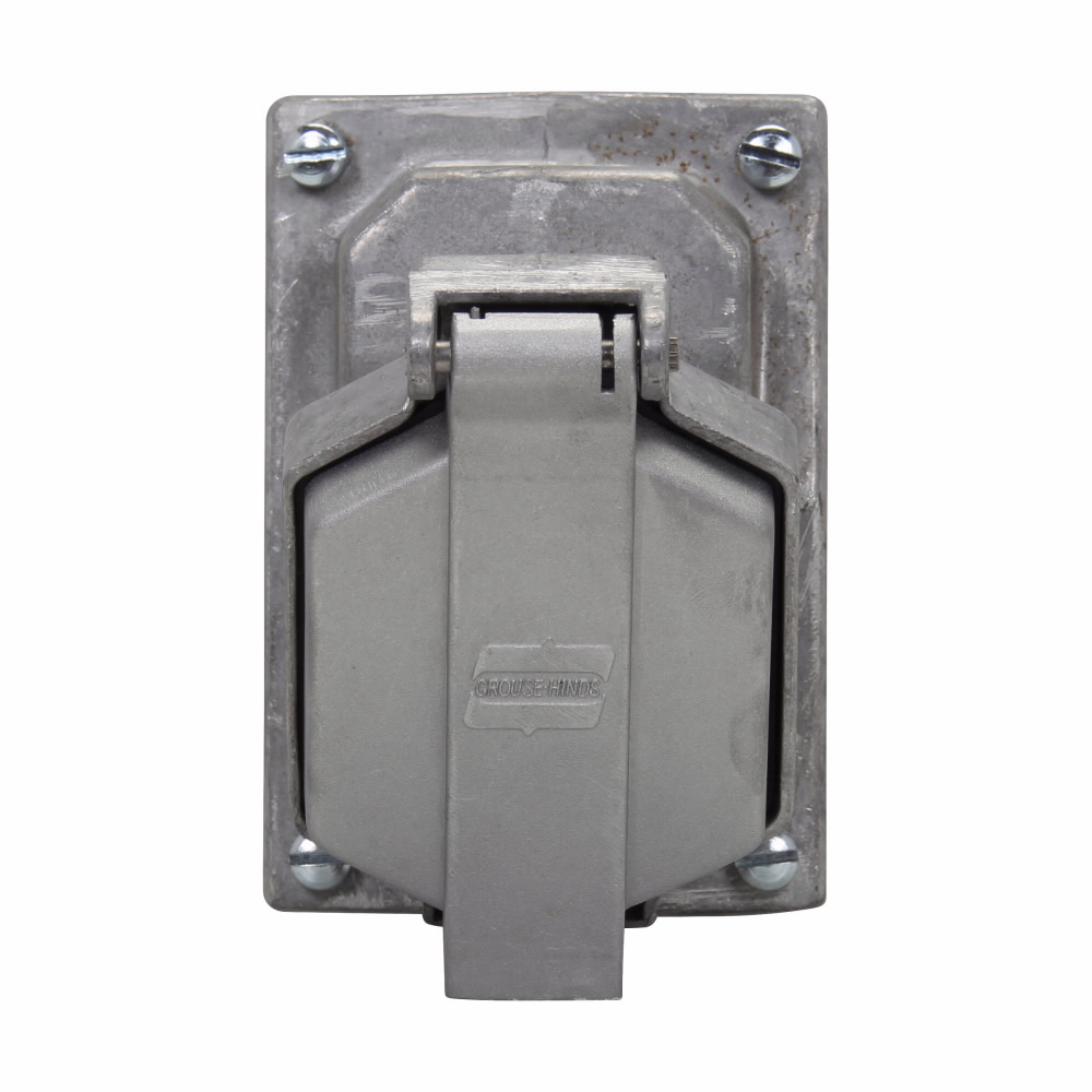 Product image for CROUSE_HINDS CPS152R RECEPTACLE ARKTITE 20A 2W3P 1HP 125V 250V 20A 18VDC 1GANG SUB ASSEMBLY DELAYED ACTION