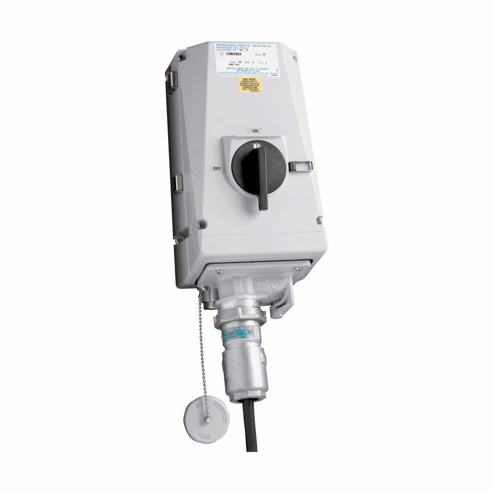 Product image for 60A 3W4P ARK FUS NONMET INTLCK RCP 1 1/4