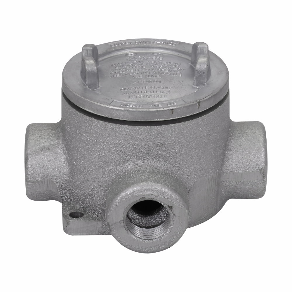 Product image for 1/2 T IRON GRP A B ROUND BASE OUTLET CVR