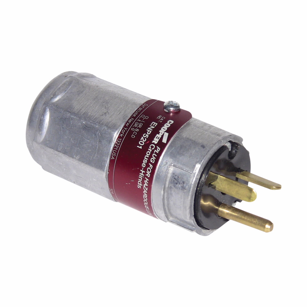 CROUSE_HINDS ENP5151 PLUG INTERLOCK 15A 125V MALE CIRCUIT BREAKING 5-15P EXPLOSION AND DUST IGNITION PROOF