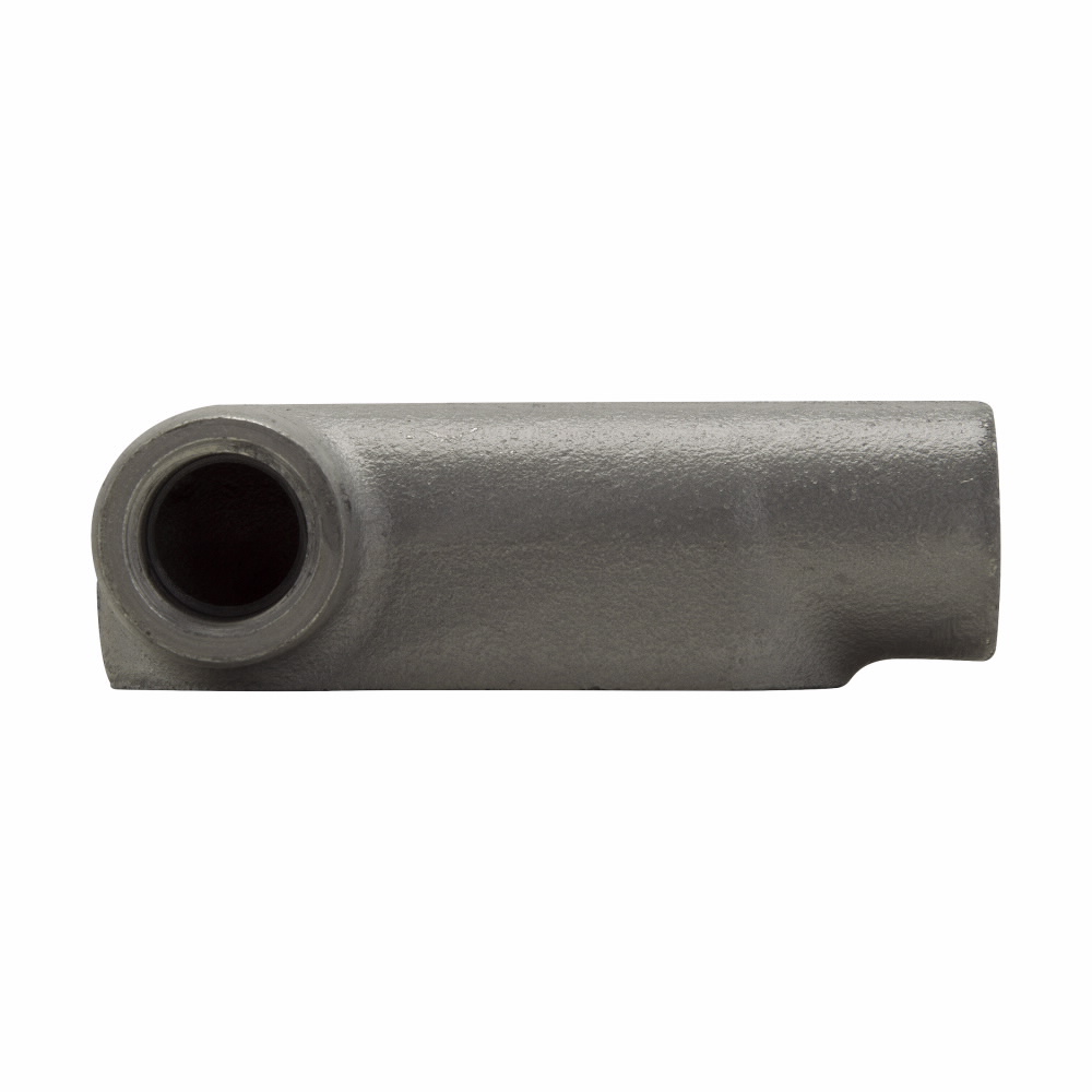 Product image for CROUSE_HINDS LL67 FITTING LL 2" FORM7 IRON BODY ONLY FOR RIGID CONDUIT AND IMC GREY IRON PLATED ALUMINUM CONDULET