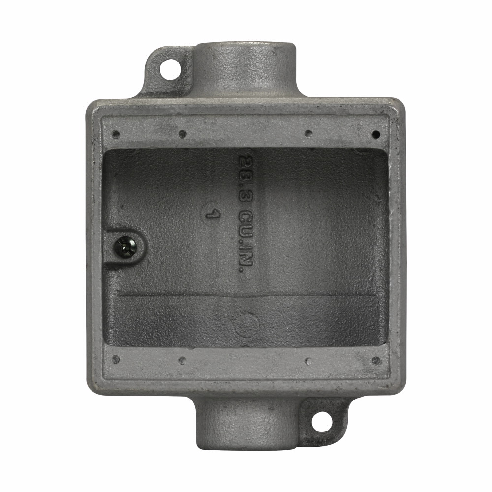 Product image for 3/4 NPT DE AL FD BX TWO GNG MTG LUGS