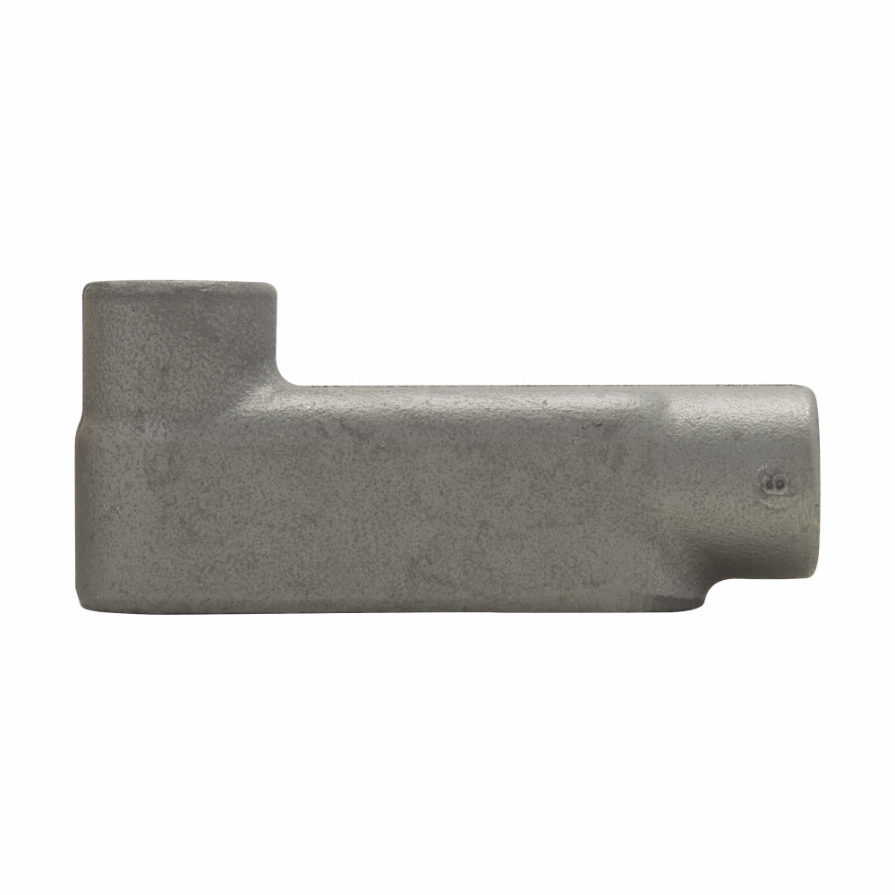 Product image for CROUSE_HINDS LB28 FITTING LB 3/4" FORM8 IRON BODY ONLY FOR RIGID CONDUIT AND IMC GREY IRON PLATED ALUMINUM CONDULET