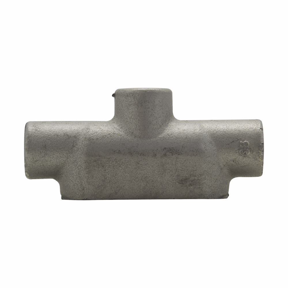 Product image for CROUSE_HINDS TB37 FITTING TB 1" FORM7 IRON BODY ONLY FOR RIGID CONDUIT AND IMC GREY IRON PLATED ALUMINUM CONDULETP