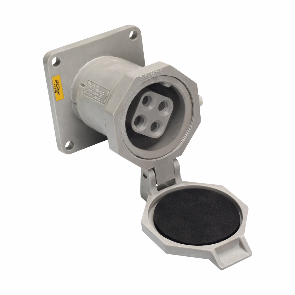 Product image for 60A 3W4P ARK NONMET RCPT SNAP CAP/SPDR