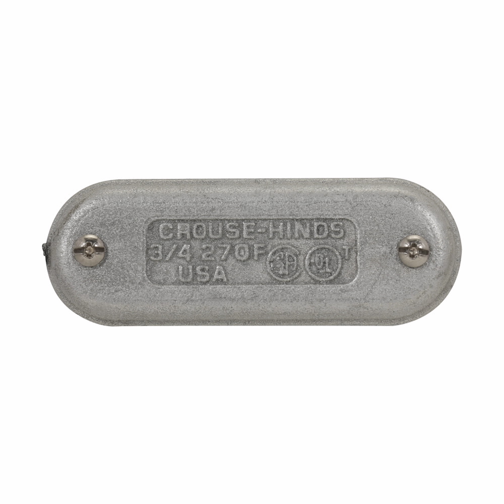Product image for CROUSE_HINDS 670F COVER BLANK FORM7 2" WEDGENUT IRON FOR RIGID CONDULETS
