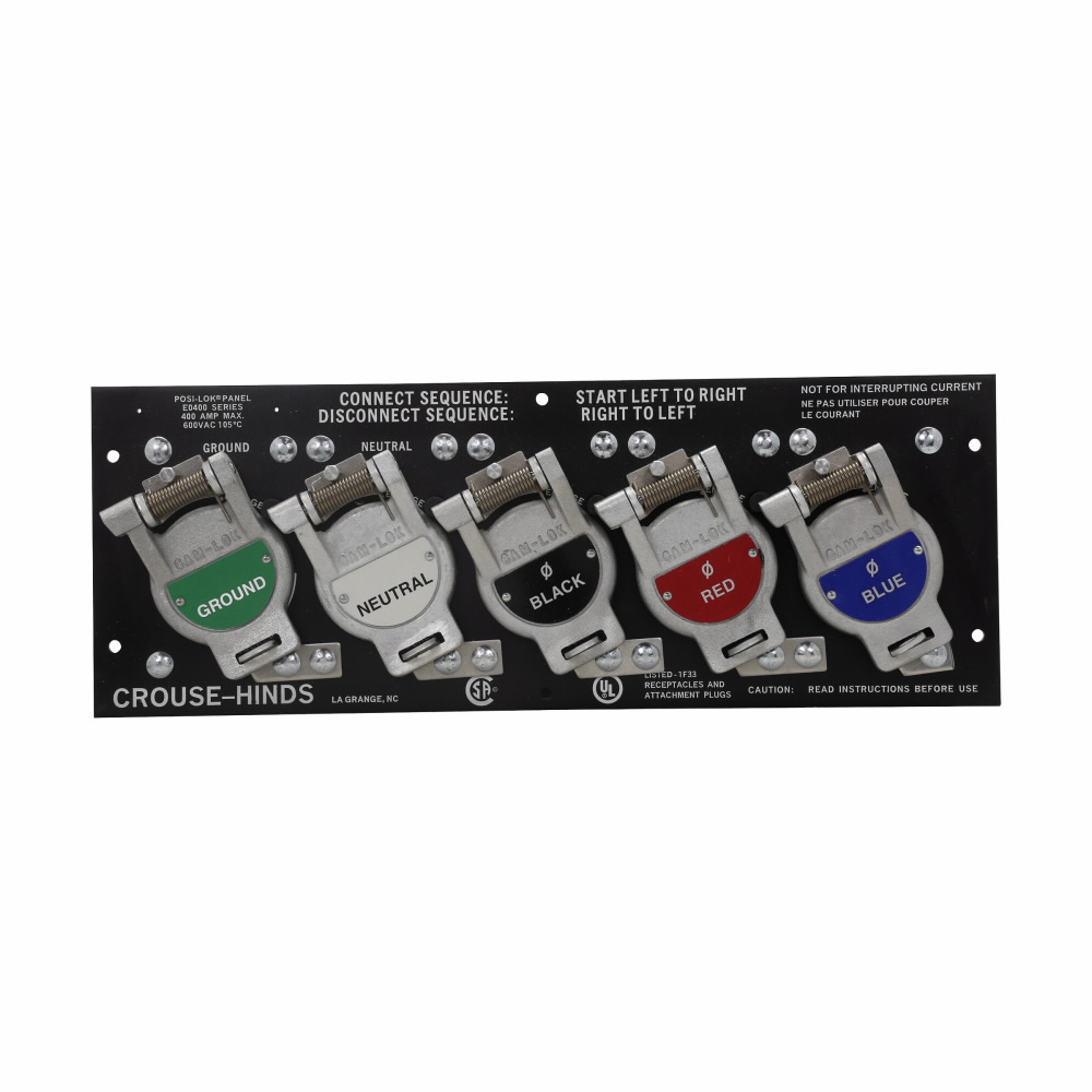 Product image for E0400 F 5 POSI PANEL GR WH BK RD BL