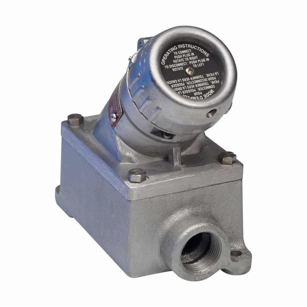 Product image for 20A 125V DE SGL GANG RCPT ASSY 3/4 M4