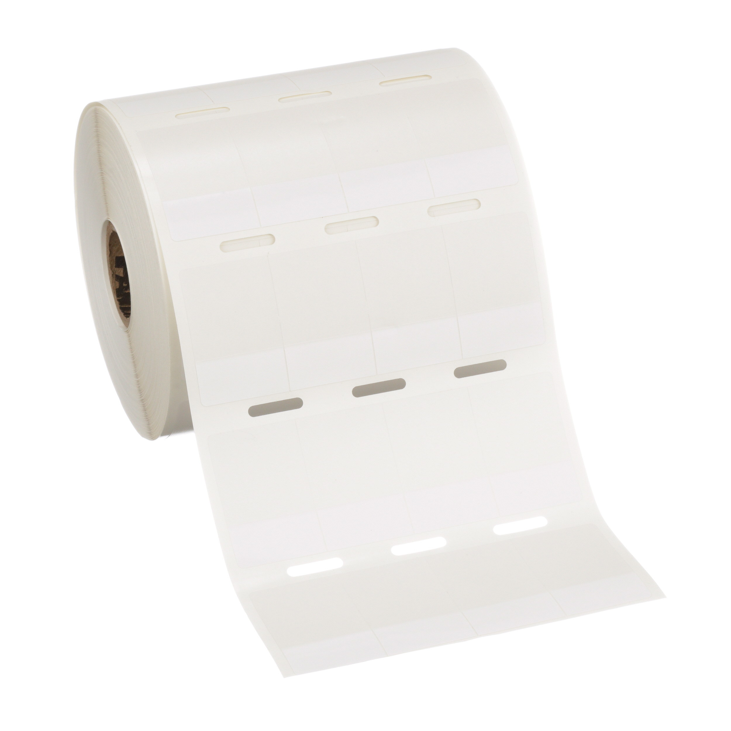 Product image for S100X125VA1Y Self-Lam, Vinyl, White, 2500 Lbls, TT, 1.25"x1", 0.38" PO H
