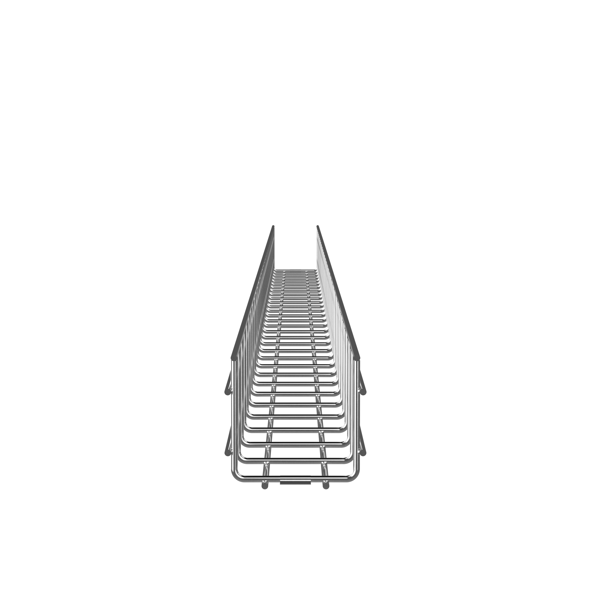 Product image for Wire Basket 4" H x 4" W, Electro Zinc