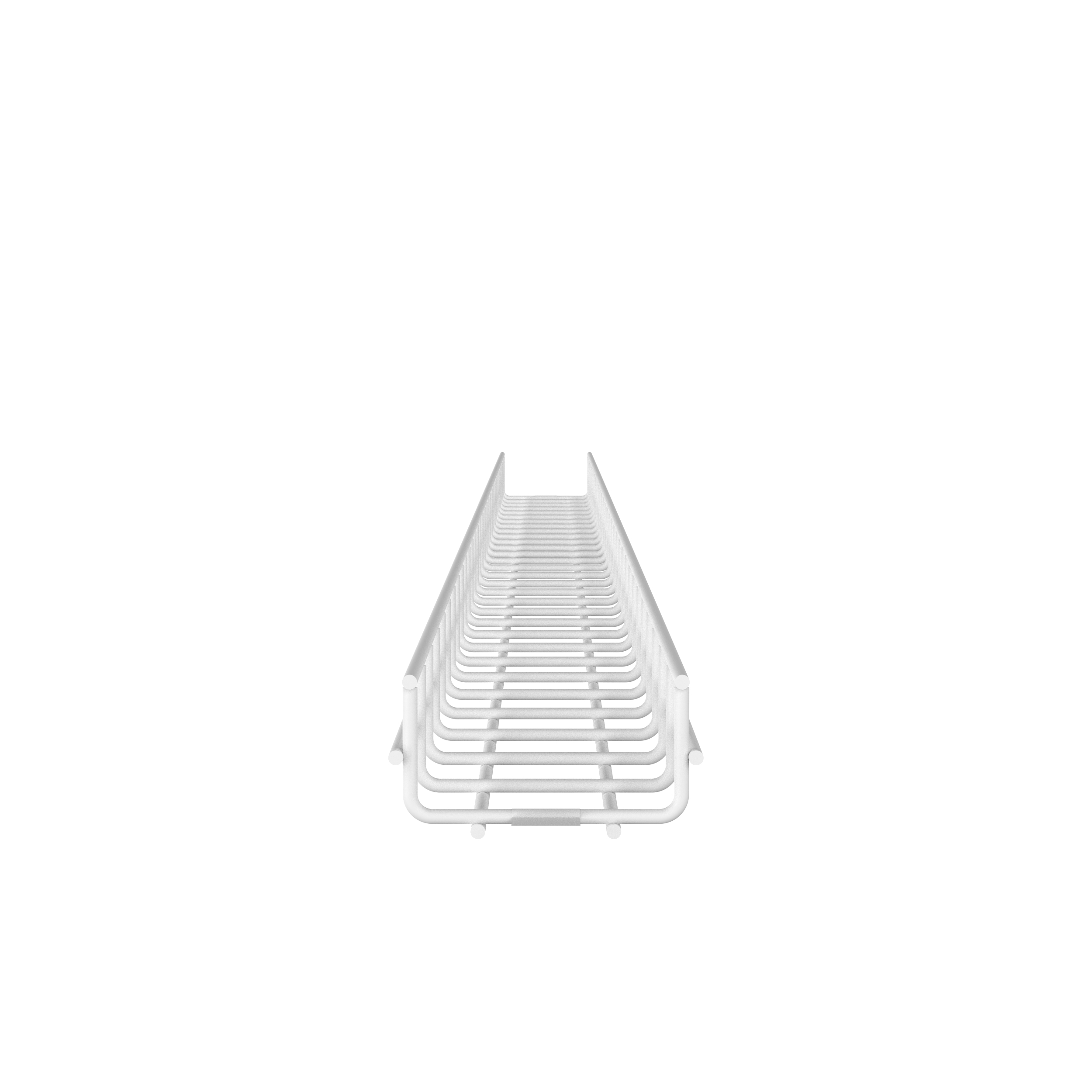 Product image for Wire Basket 2" H x 4" W, White Powdered Coated