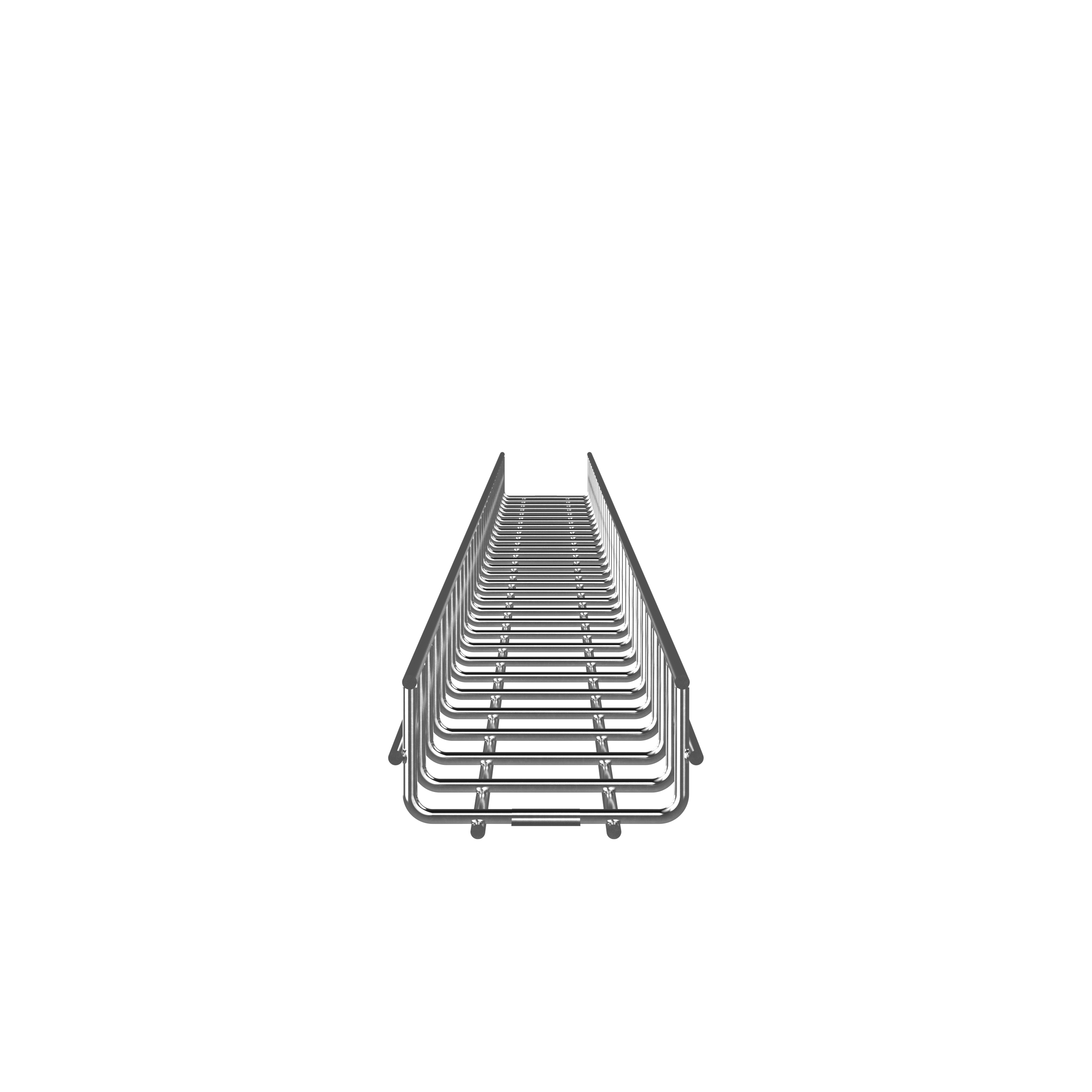 Product image for Wire Basket 2" H x 4" W, Electro Zinc