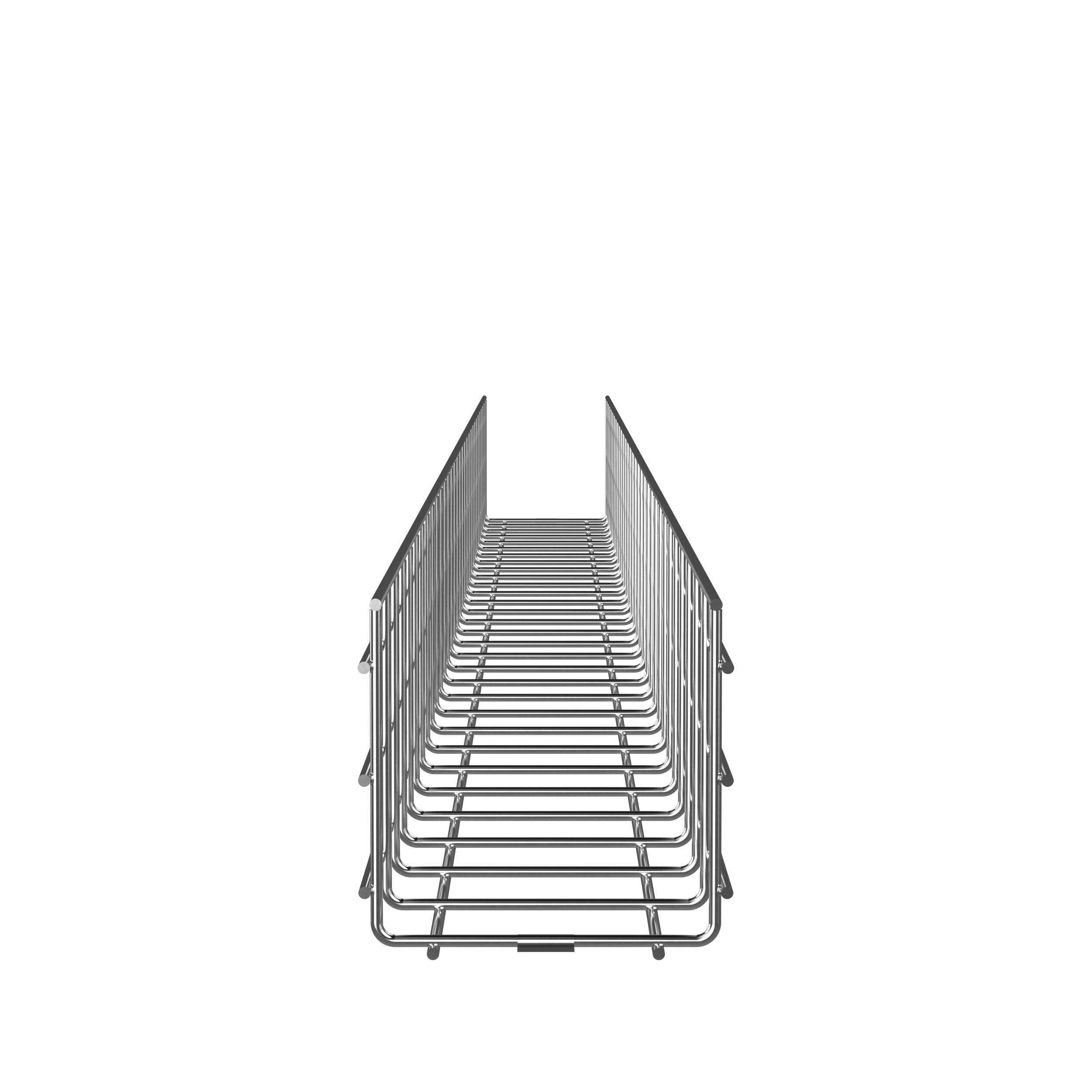 Product image for Wire Basket 6" H x 6" W, Electro Zinc